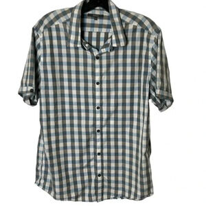 Retro  Y2K RW&Co checkered cotton short sleeve shirt.PTP 22”. 
Exc cond